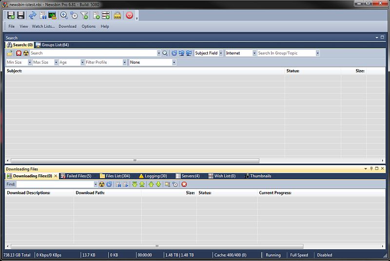 Downloads and decodes files  from Usenet.